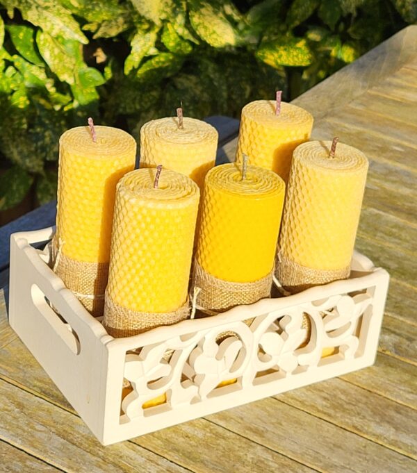 Bougies en cire d'abeille